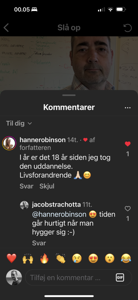 tilbagemelding instagram hypnose uddannelse